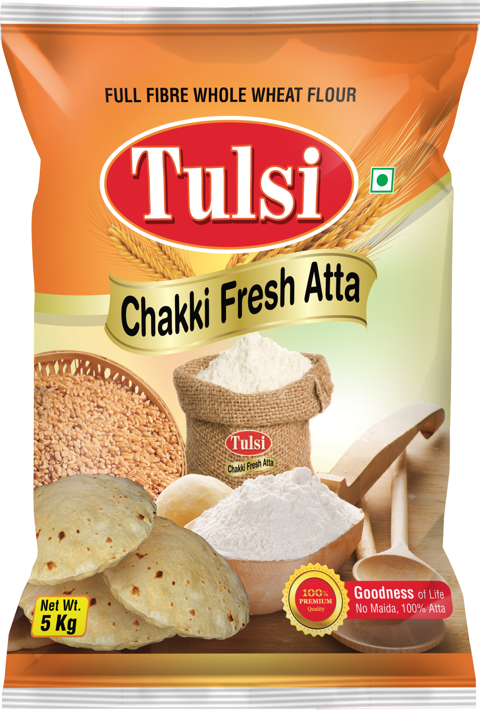 Tulsi Chakki Fresh Atta 5 Kg